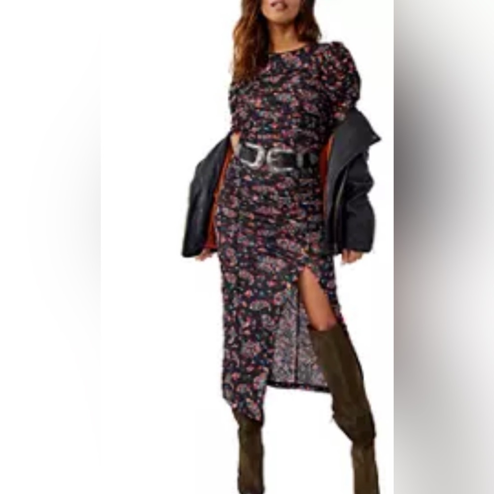 Free People NWOT Briella Midi dress